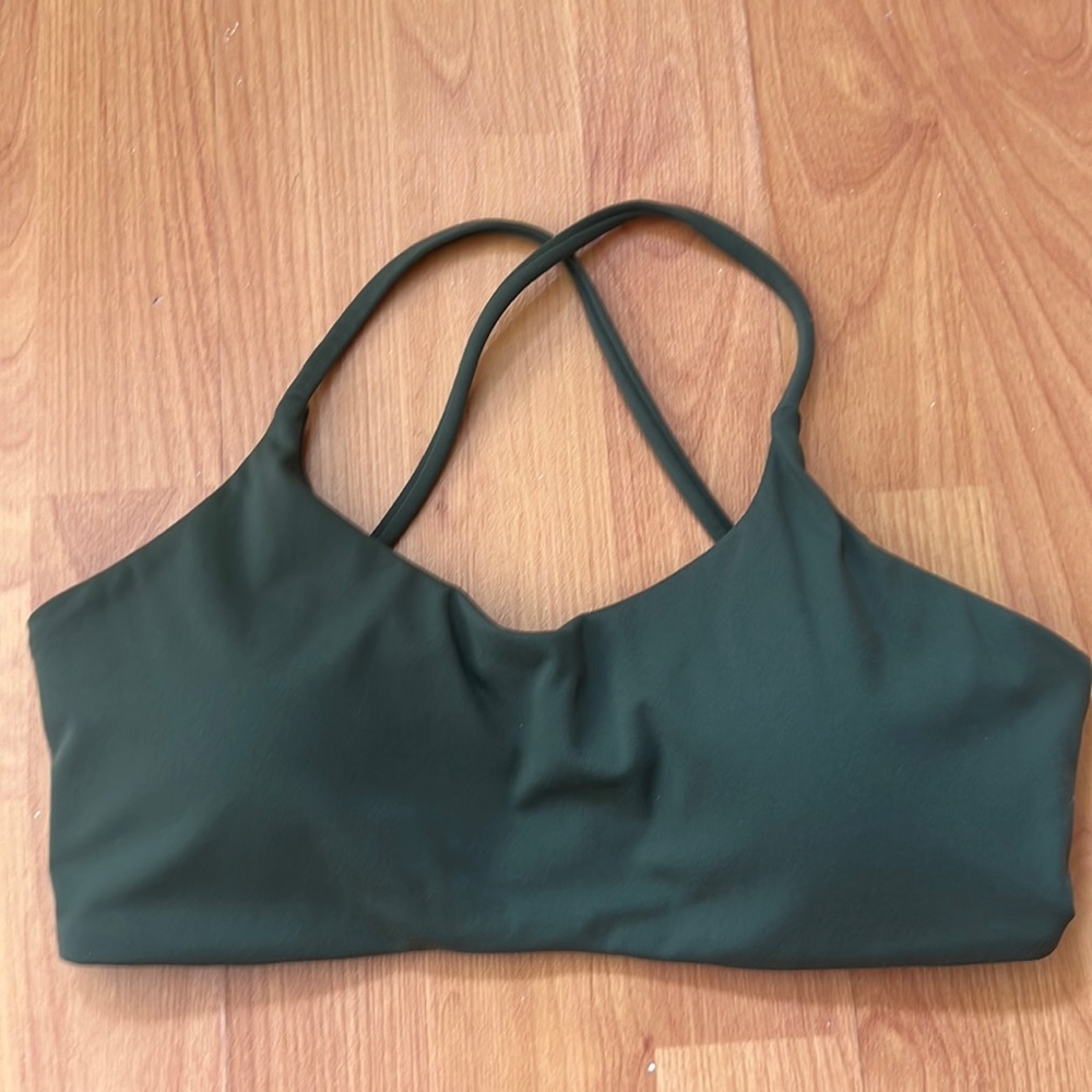 Amazon Green Cross back Sports Bra
